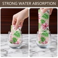 thumbnail image 4 of 2 Pcs Pioneer Flower Floral Print Pattern Kitchen Towels, Funny Microfiber Dish Towel Set, 18" X 26" Tea Towels, 4 of 6
