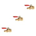 thumbnail image 4 of Thinsony Various Type Ball Valve Threaded Brass Valve Ball 16mm 8mm Red 3Set, 4 of 6
