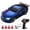 Royal Blue, variant on Electric 1:64 Scale Mini RC Drift Racing Car with Underbody Ambient Lighting and Type-C Quick Charging, Includes Cones, Charger and Screwdriver