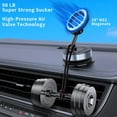 thumbnail image 4 of WEIFEI-Upgraded Vacuum Magnetic Car Phone Holder, 360° Rotation Suction Phone Mount, Foldable Magnetic Phone Stand for Your Car/Gym/Mirror/Shower for Smartphone (Black), 4 of 4