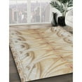 thumbnail image 3 of Ahgly Company Machine Washable Indoor Square Transitional Dark Almond Brown Area Rugs, 3' Square, 3 of 7
