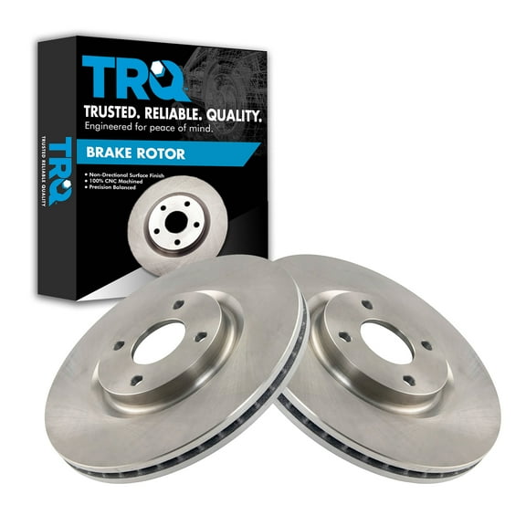 TRQ Front Brake Rotors Set Vented Fits Select 2018-2021 Ford EcoSport