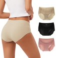 thumbnail image 1 of Bragas INNERSY para mujer, sin costuras, hipster, paquete de 3, 1 of 7