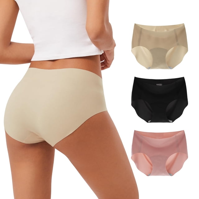 Bragas INNERSY para mujer, sin costuras, hipster, paquete de 3