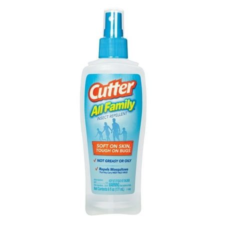 Cutter All Family Insect Repellent 6 Ounces, Pump Spray, With 7 Percent (Best Insect Repellent With 50 Deet)
