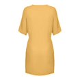 thumbnail image 5 of MEZZALL Women's Chiffon Shirt Dresses Summer Dresses Mid Length Loose Solid Color Short Sleeved Comfortable Loose Shirt Casual Business Shift Dress Birthday, 5 of 5