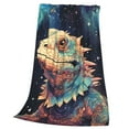 thumbnail image 2 of Cool Bearded Dragon Lizards Starry Flannel Fleece Throw Blanket Cozy Plush for Bedroom Living Room Bed Sofa Couch 50x40, 2 of 4