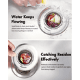 thumbnail image 4 of Sink Drain Strainer, Reversible Easy Clean Mesh Sink Strainer with 304 Stainless Steel, Wokdada Revolutionary Anti-Rust Large Kitchen Sink Strainer Food Catcher for Garbage Disposal Without Clogging, 4 of 7