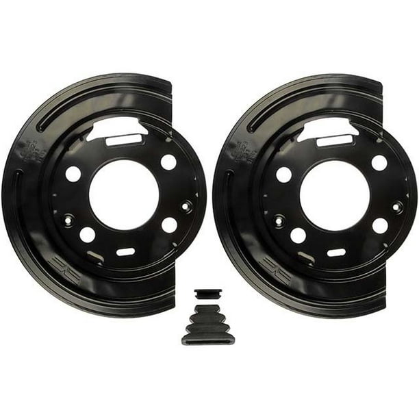 Rear Brake Backing Plate Set of 2 Compatible with 2001 2007 Chevy