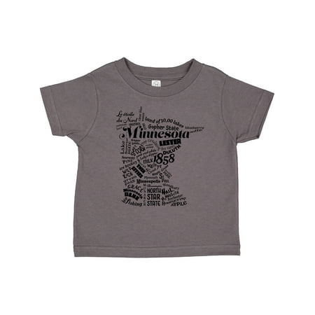 

Inktastic Minnesota State Word Salad Gift Toddler Boy or Toddler Girl T-Shirt