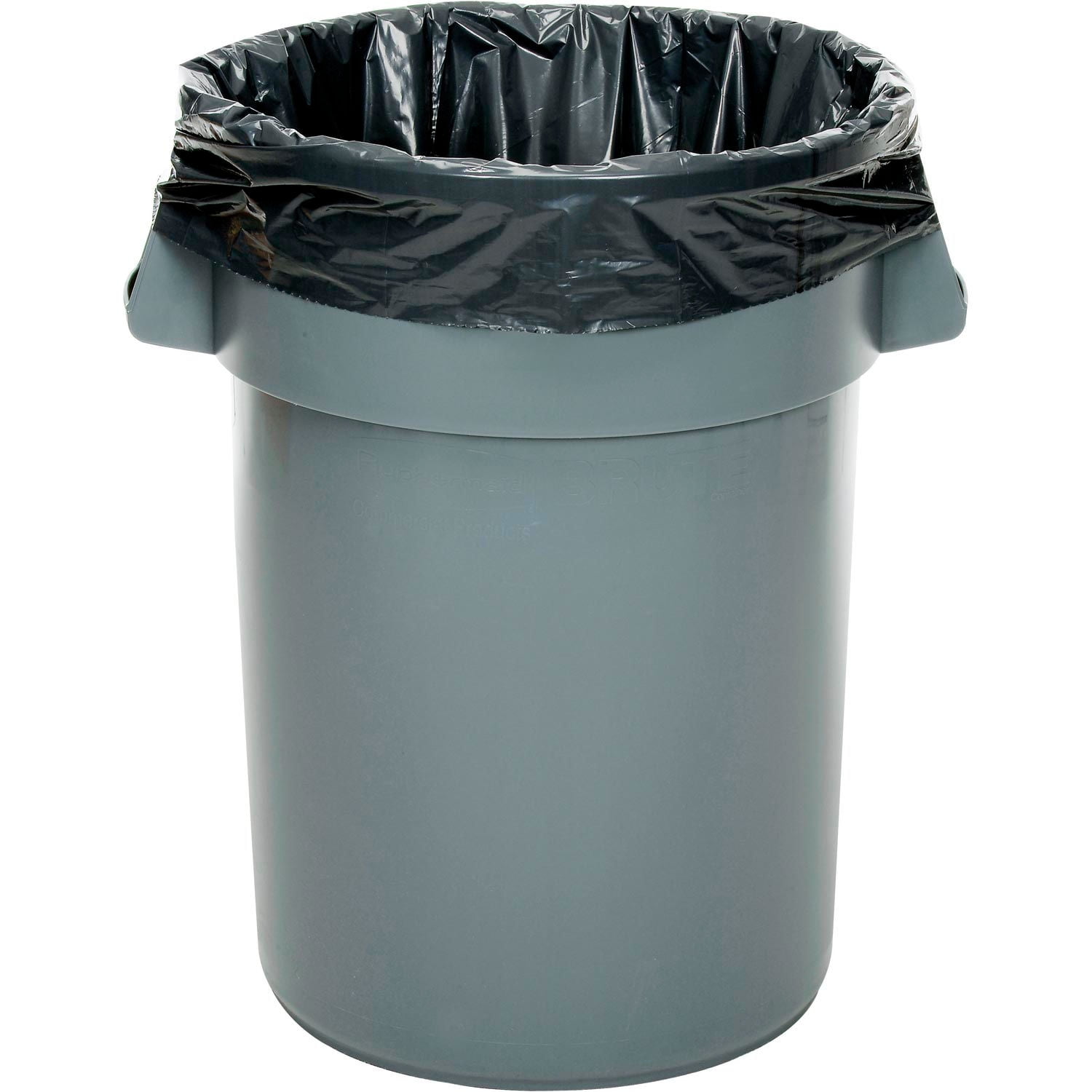 55-60 Gallon Super Duty Black Trash Bags, 2.5 Mil, 75 Bags/Case