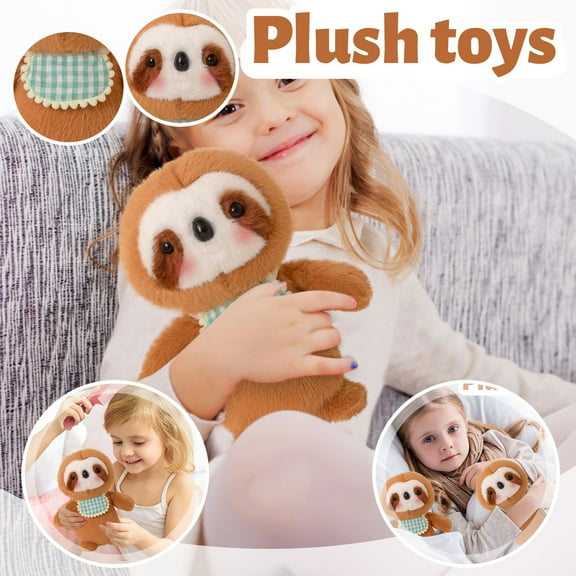 2026 New Sloth Plush Toys, Stuffed Animals Toys Sloth Soft Pillow Toys, Sloth Small Animal Plush Toy Stuffed Doll Soft Cute, Birthday Gifts for Holiday Xmas Easter for Friend