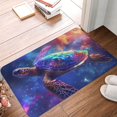 thumbnail image 4 of Balery Starry Sky Turtle Felpudo de franela, resistente a las manchas y a la decoloración, para uso interior y exterior, fácil de limpiar, 40 x 60 cm, 4 of 7