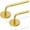 Gold, variant on W 2 Pack Magnetic Curtain Rods for Metal Door, Adjustable 18 to 30 Inch Curtain Rod 3/8" Diameter Magnet Rods for French Doors Window Cafe White