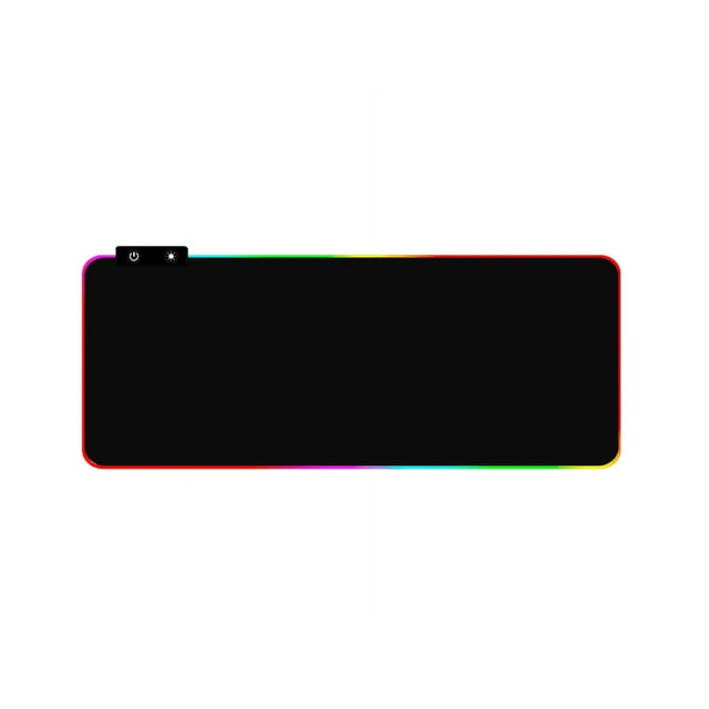 Alfombrilla de ratón para juegos RGB FloreceBien, alfombrilla de ratón grande extragrande con LED suave, base de goma antideslizante, alfombrilla de ratón para teclado de computadora, 13,7 x 9,8