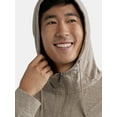 thumbnail image 4 of Athletic Works Men's and Big Men's ButterCore Zip Front Hoodie, Sizes S-3XL, 4 of 5