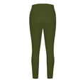 thumbnail image 6 of TGPMGRZ High Waisted Leggings with Pockets for Women Elastic Waisted Solid Yoga Pants Leggings Tight Petites Comfort Green Size XXL, 6 of 6