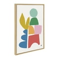 thumbnail image 2 of Kate and Laurel Sylvie Warm Winter Framed Canvas Wall Art by Kelly Knaga, 23x33 Natural, Chic Abstract Art for Wall, 2 of 8