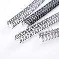 thumbnail image 2 of BNC Double Loop Wire Binding Rings Letter Size 2:1 21 Holes Black Color Pack of 50 (3/4 Inches), 2 of 5