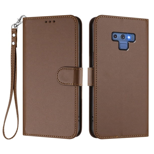 Funda Cartera GANGXUN para Samsung Galaxy Note 9 – Cierre Magnético, Protección RFID, Correa Desmontable, Compatible con Carga Inalámbrica