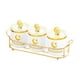 thumbnail image 3 of Frascos para dulces y bocadillos, frascos para nueces divididos, caja de almacenamiento de alimentos para decoración de bodas. Blanco, 3 of 9