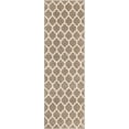 thumbnail image 3 of Unique Loom Trellis Collection Area Rug - Philadelphia (2' x 6' 1" Runner Light Brown/Beige), 3 of 7