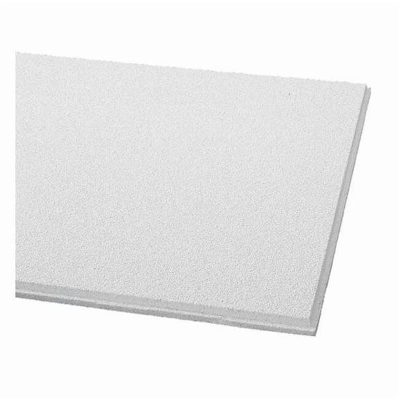 Dune Ceiling Tile, 24 in W x 24 in L, Beveled Tegular, 9/16 in Grid Size, 12 PK