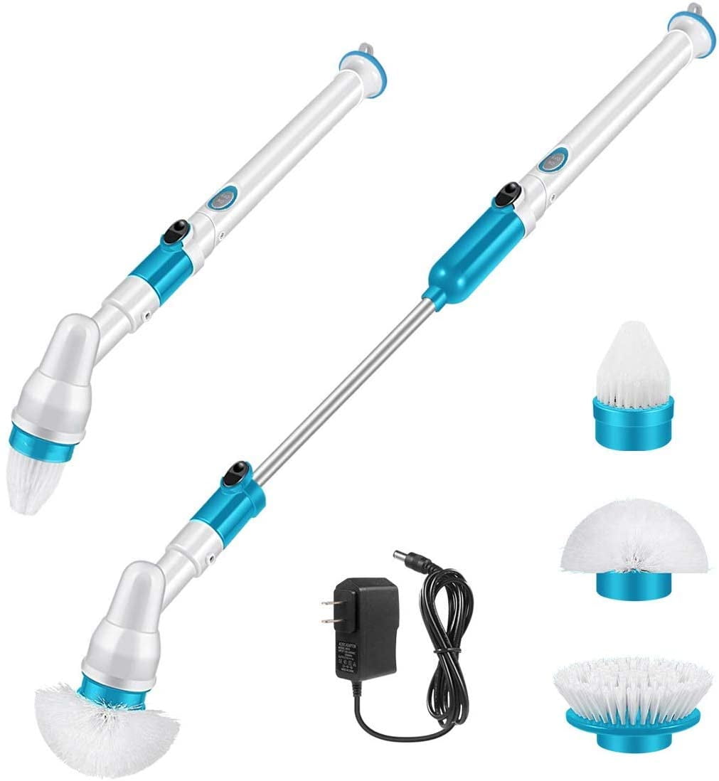 Cleaning Shower Scrubber Brush Heads, Bathtub Scrubber With Long Handle