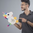 thumbnail image 4 of Marionetas de mano de unicornio, animales de peluche, marionetas de mano para contar historias, marionetas de dibujos animados, juguete, 4 of 7