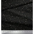 thumbnail image 2 of Soimoi Black Cotton Duck Fabric Brush Stroke Abstract Print Sewing Fabric Yard 42 Inch Wide, 2 of 3