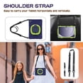 thumbnail image 2 of Case for Samsung Galaxy Tab A9+ 11.0 inch, 360 Degree Rotating Hand Grip Shockproof Cover with Shoulder Strap, NavyBlue Lime, 2 of 7