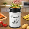 Top Bucket Plastic Compost Bin for Kitchen Counter and Countertop with ...