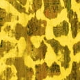 thumbnail image 1 of Ahgly Company Indoor Square Oriental Yellow Modern Area Rugs, 4' Square, 1 of 4
