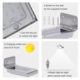 thumbnail image 5 of Super Bright 16 LED Solar Wall Light - Motion Sensor Waterproof Solar Powered Security Flat Lights for Yard, Garden, Path way, Home, Driveway, Barn, Porch, Garage, 5 of 7