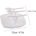 thumbnail image 3 of HLONK Tray Rack Bacons Cooking Tool For Crisp Breakfast Meal Portable Bacons Microwave Bacons Tray 3PCS Commercial Baking Sheet Baking Wire Rack Air Fryer Pan for Oven 14 Pan Baking Glass, 3 of 7