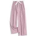 thumbnail image 3 of Women's Fleece Pants Casual Cute Fluffy Soft Loose Pants Winter Funny Plush Warm Bottoms Pink Free, 3 of 4