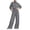 Gray, variant on vdgthytj Sweatsuits Women 2 Piece Outfit Long Sleeve Turtleneck Drop Shoulder Tops Drawstring Wide Leg Pants Fall Athleisure Sets(X-Large,White)