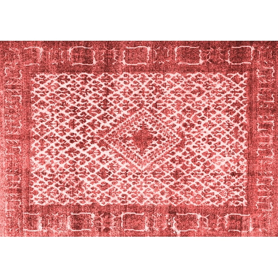 Ahgly Company Indoor Rectangle Persian Red Traditional Area Rugs, 7' x 10'