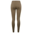thumbnail image 3 of A2Y Women's Comfort Mordern Stretch Skinny Ponte Pants Mocha L, 3 of 7