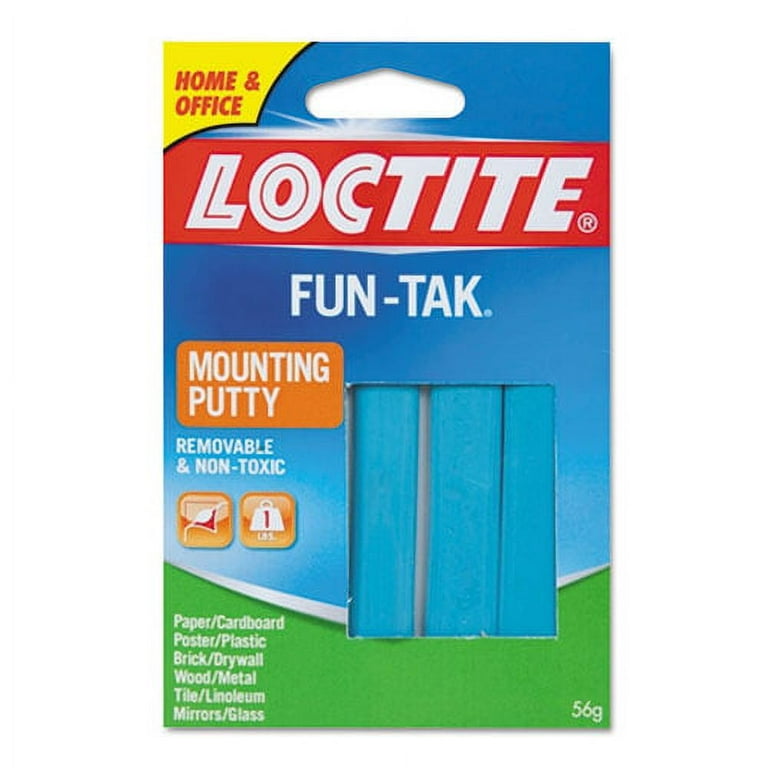 Fun-Tak Mounting Putty, Repositionable and Reusable, 6 Strips, 2 oz Fun-Tak Mounting Putty, Repositionable and Reusable, 6 Strips, 2 oz