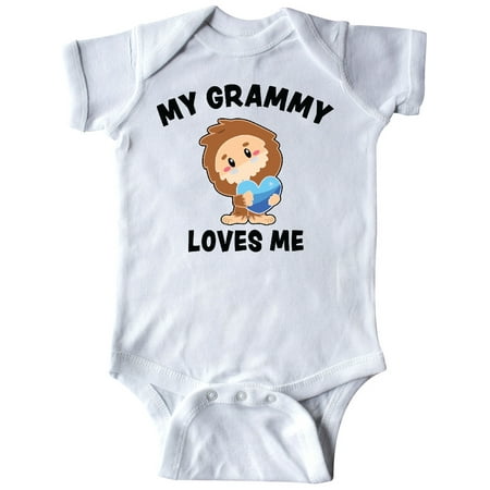 

Inktastic Cute Bigfoot My Grammy Loves Me Gift Baby Boy Bodysuit
