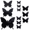 thumbnail image 1 of 12 pegatinas de mariposas 3D para decoración de pared, para fiestas, 1 of 6