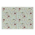 thumbnail image 1 of Bee Cutting Board, Autumn Themed Doodle Pattern with Bugs Plants Herbs Flower Mushroom in the Forest, Decorative Tempered Glass Cutting and Serving Board, Small Size, Multicolor, by Ambesonne, 1 of 1