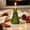 Green, variant on Clear Christmas Tree Glass Candle Holders, Taper Tealight Candlestick Holders for Table Centerpieces, Xmas Tree Shaped Decorations, for Party Winter Holiday Farmhouse Centerpiece Decor