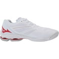 thumbnail image 6 of Mizuno Wave Lightning Z6 Women's Volleyball Shoe, Size 13, White-Red (0010), 6 of 7