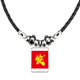 thumbnail image 1 of felicitaciones por la fortuna. collar a mano colgante de cuerda de cuero Unbranded M, 1 of 3