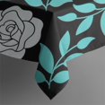thumbnail image 6 of Floral Square Tablecloth 60x60in(152x152cm) – Waterproof Polyester Printed Table Cover, Wrinkle Resistant & Washable for Kitchen Dining Picnic Party Decor, Thanksgiving,Christmas, Spring,Flower, 6 of 6