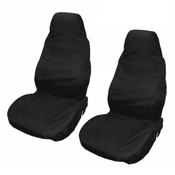2pcs Car Seat Cover for Post Gym Workout, Running, Beach and Hiking, Universal Fit Non-Slip Bucket Seat Protector for Cars SUV Trucks (Black,Only one pair of seat covers)
