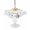White, variant on Outdoor Tablecloth with Umbrella Hole for Patio/Picnic/Party/Camping, Bees Branches Waterproof Table Cloth Square Cover Washable, Farmhouse Spring Botanical Watercolor (54"x 54")