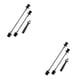 thumbnail image 2 of Sonducket Juego de brochetas de liberación rápida para bicicleta, pieza modificada de repuesto, eje de rueda trasera delantera profesional, Negro 2piezas, 2 of 6